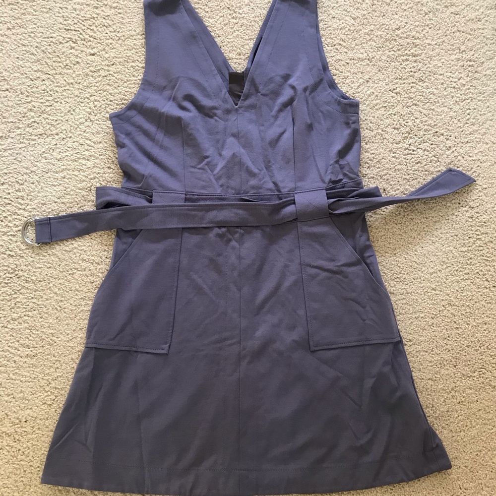 Banana Republic Grey V-Neck Dress